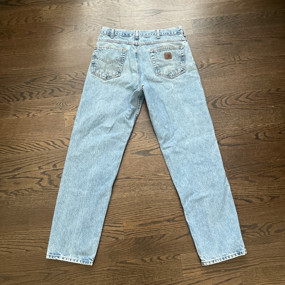 Carhartt Blue Straight-Leg Jeans Classic Denim - Picture 2 of 4